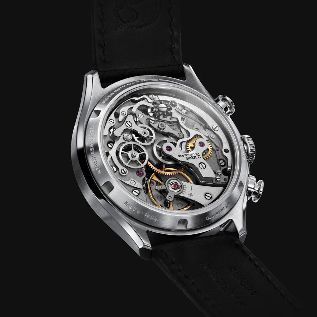 Singer Reimagined Heritage Chronograph Piano Black SR601 – Topper