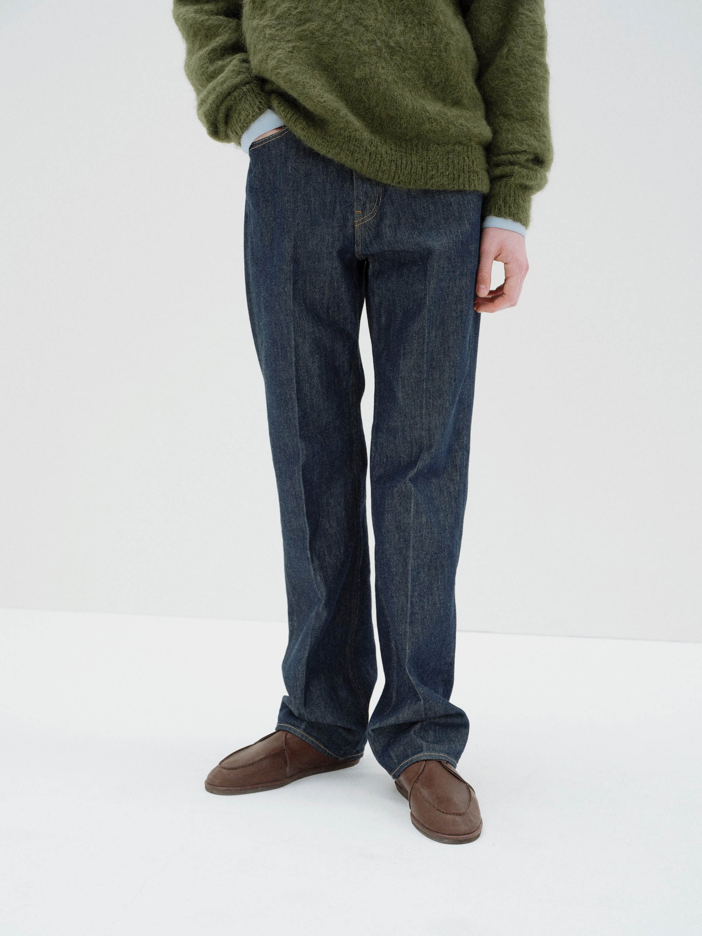 Auralee Hard Twist Denim 5p Pants - Indigo – Totem Brand Co.