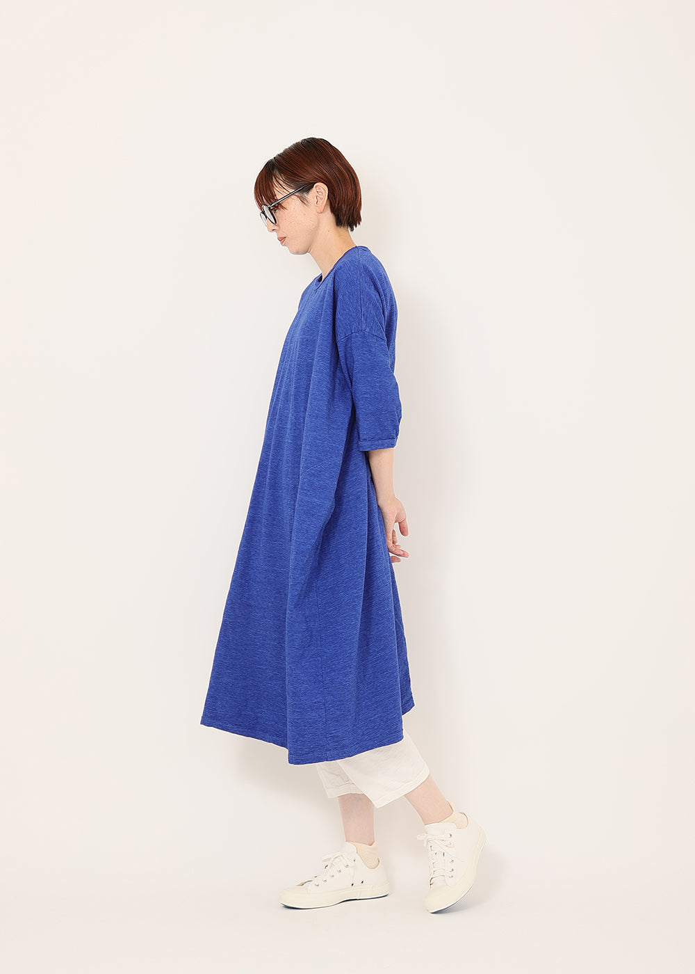 ヴィンテージスラブ6分袖ワンピース│to touch