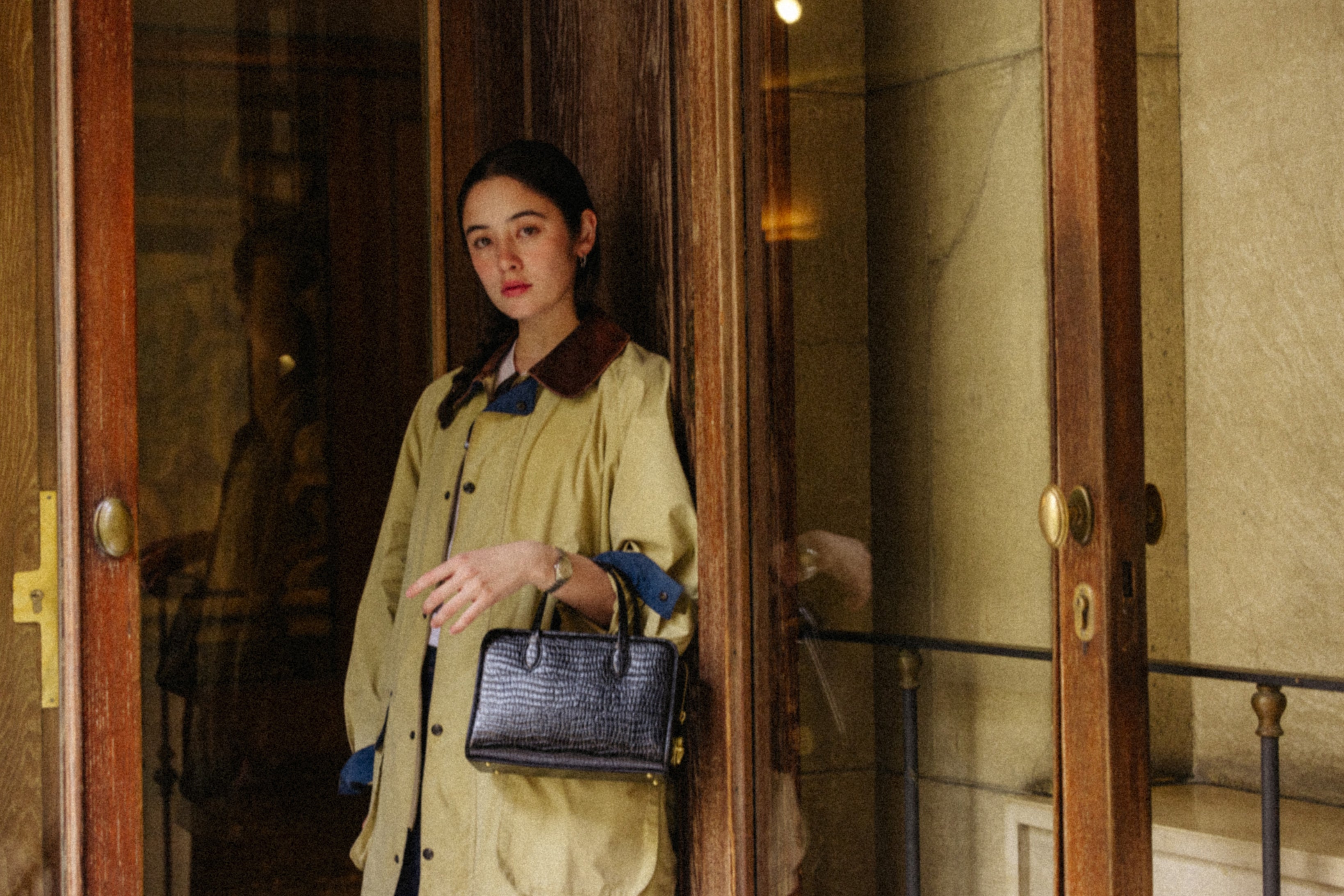 SAC LOQUET SMALL CROCO BLACK – TOUT Y EST JP