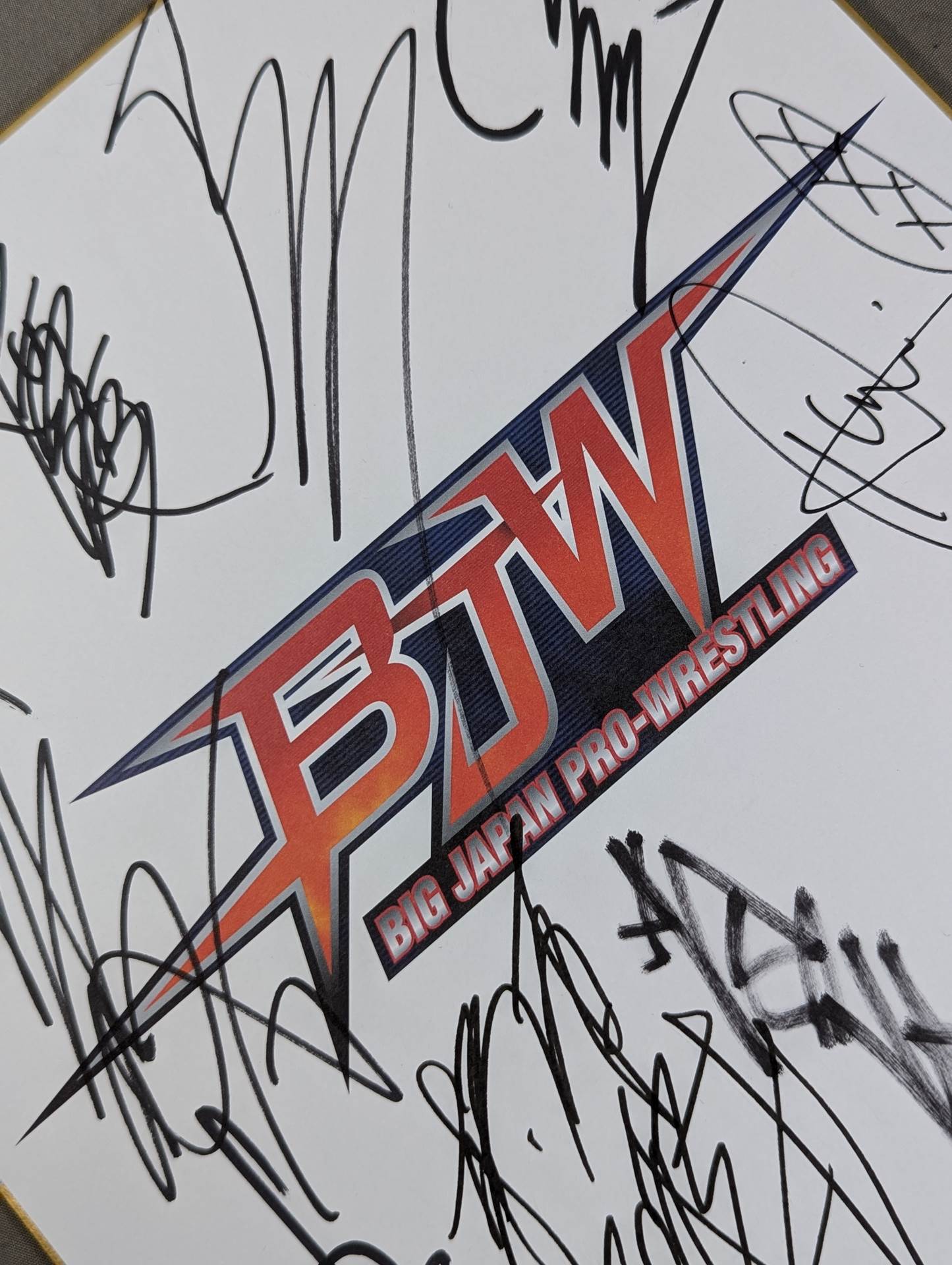 大日本プロレス 10選手寄せ書き(BJW専用色紙) – 闘道館
