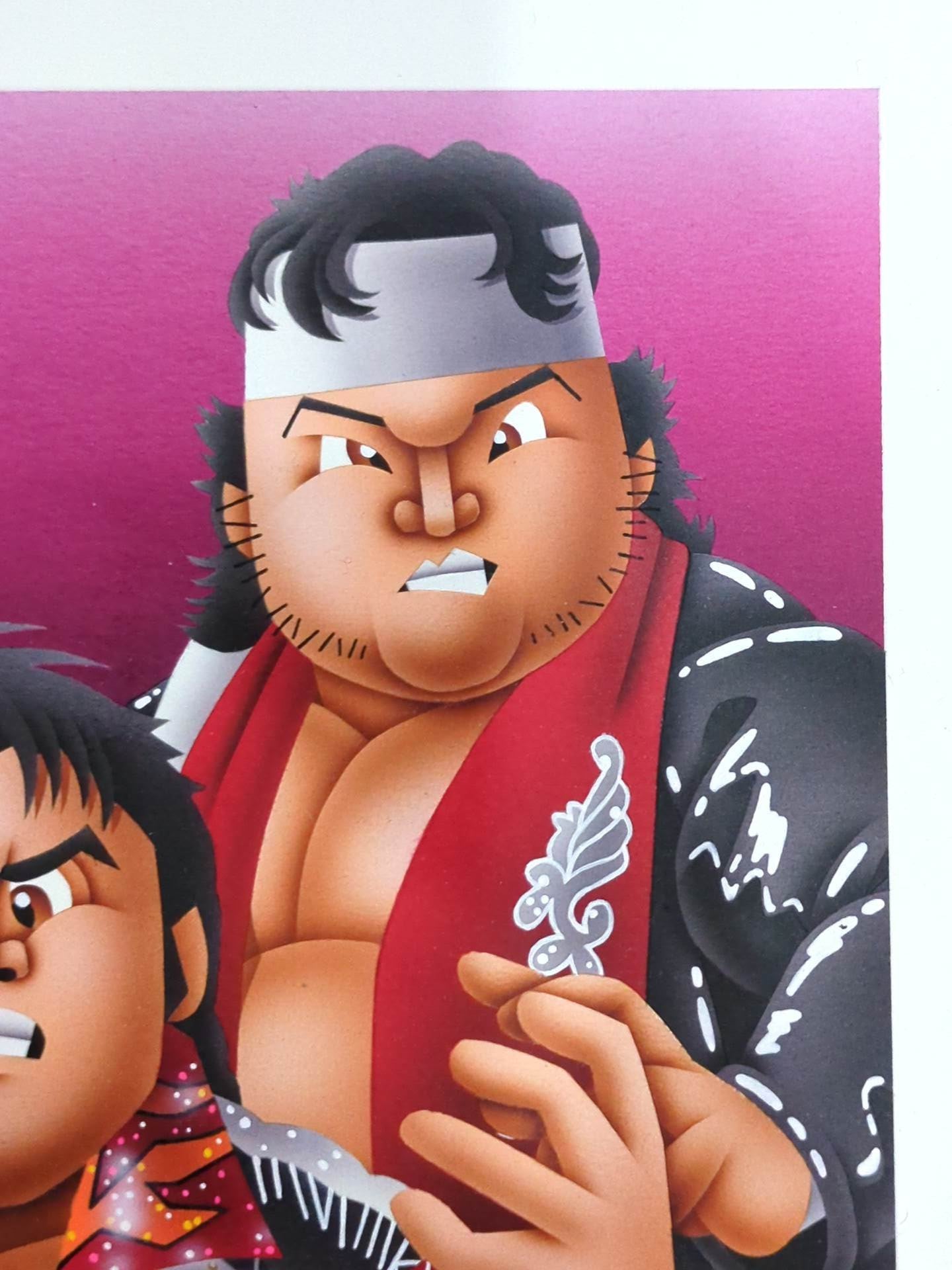 ☆坂井永年氏 原画作品☆「STRONG STYLE EVOLUTION IN OSAKA」闘魂三銃