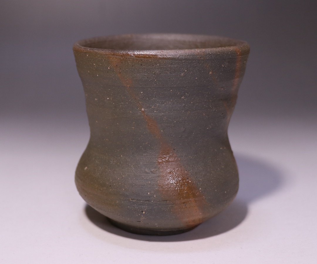 高力芳照 作 「火襷湯呑」 ～備前焼専門卸小売店 川口陶楽苑～