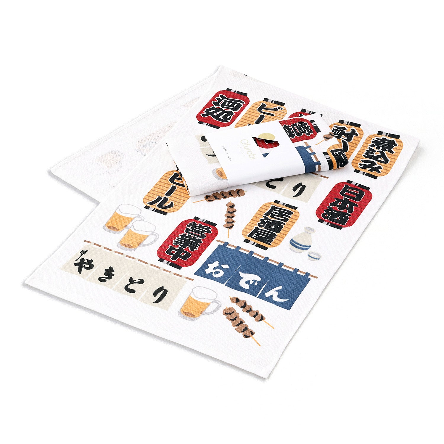 Ofurobi』やきとり 手ぬぐいタオル（帯付） – タオル美術館公式