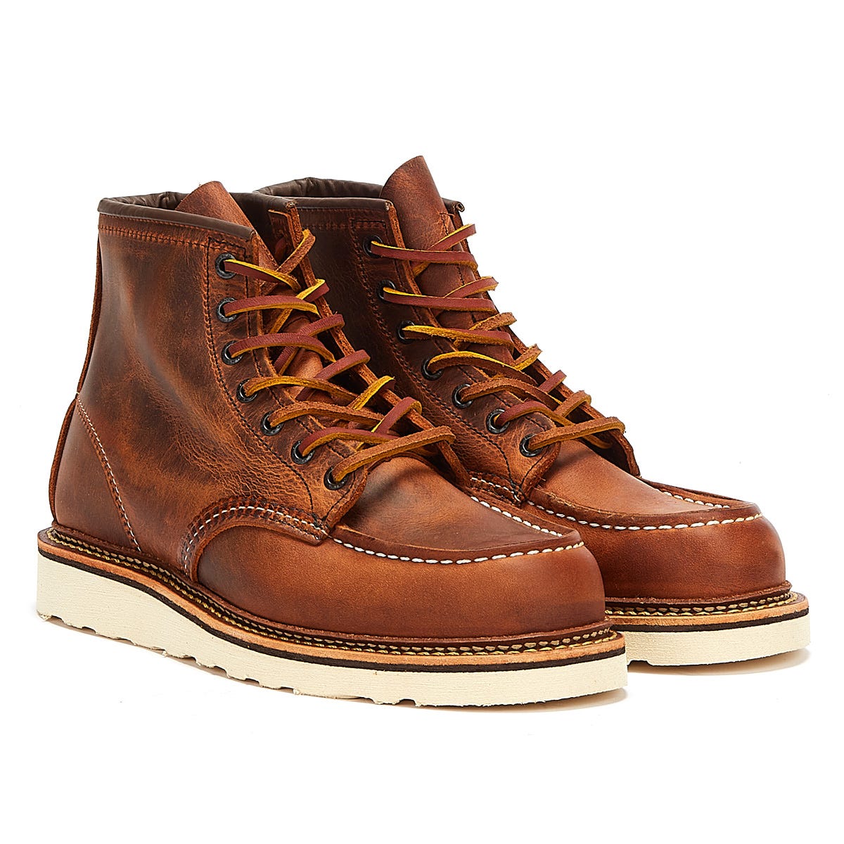 Red Wing Shoes Classic Moc Toe R&T Mens Copper Brown Boots – Tower