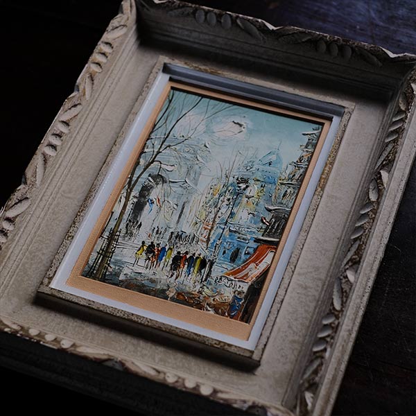 油彩画「冬のパリ」 – zakka store towi