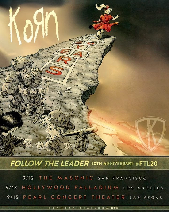 Korn Announce Trio of 'Follow the Leader' 20th Anniversary Shows