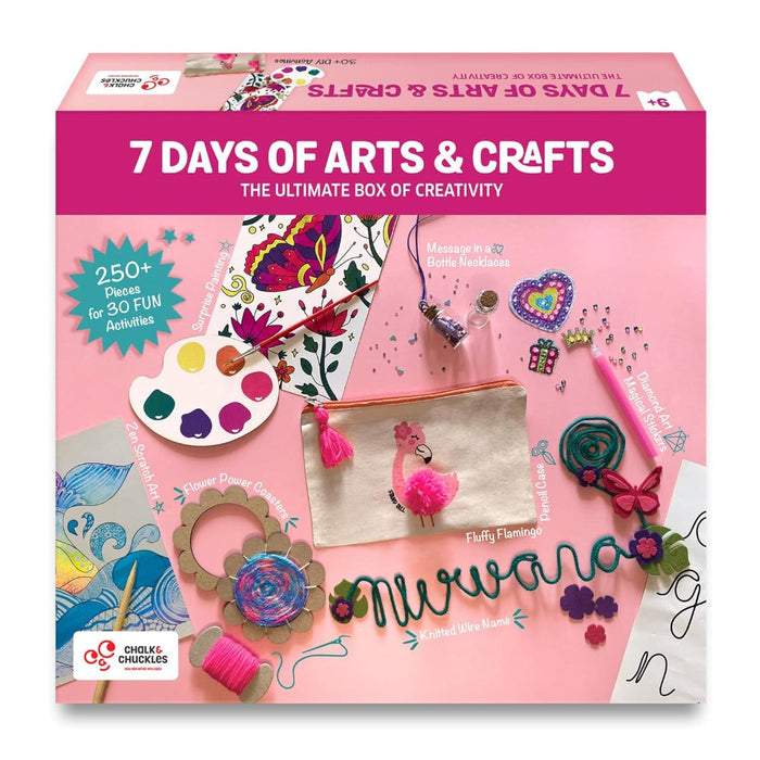 Chalk and Chuckles 7 Days of Art and Craft Kit — Toycra