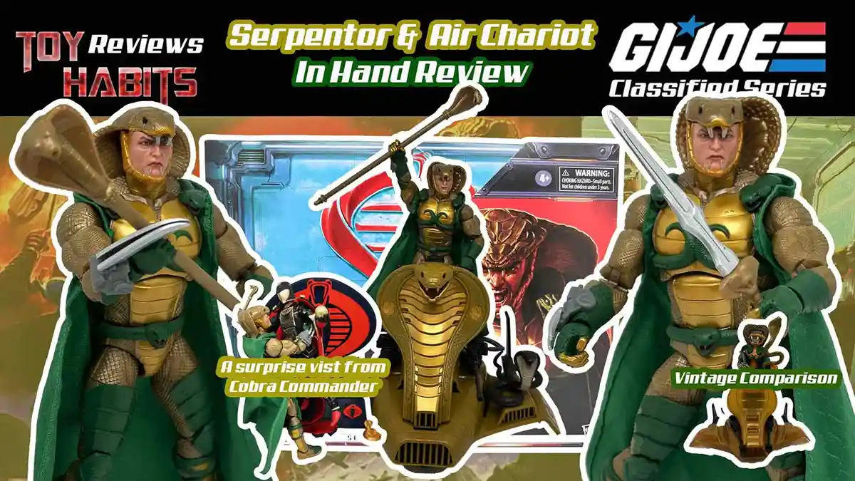GI Joe Classified Series Serpentor & Air Chariot In Hand Review