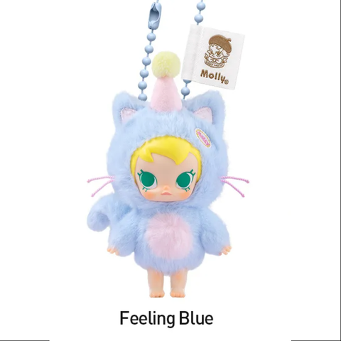 Baby Molly Pocket Friends Series Vinyl Plush Pendant Feeling Blue