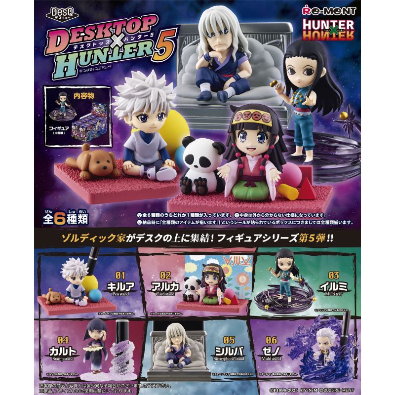 Re-Ment Hunter x Hunter DesQ DESKTOP HUNTER 5 Set of 6 Figure