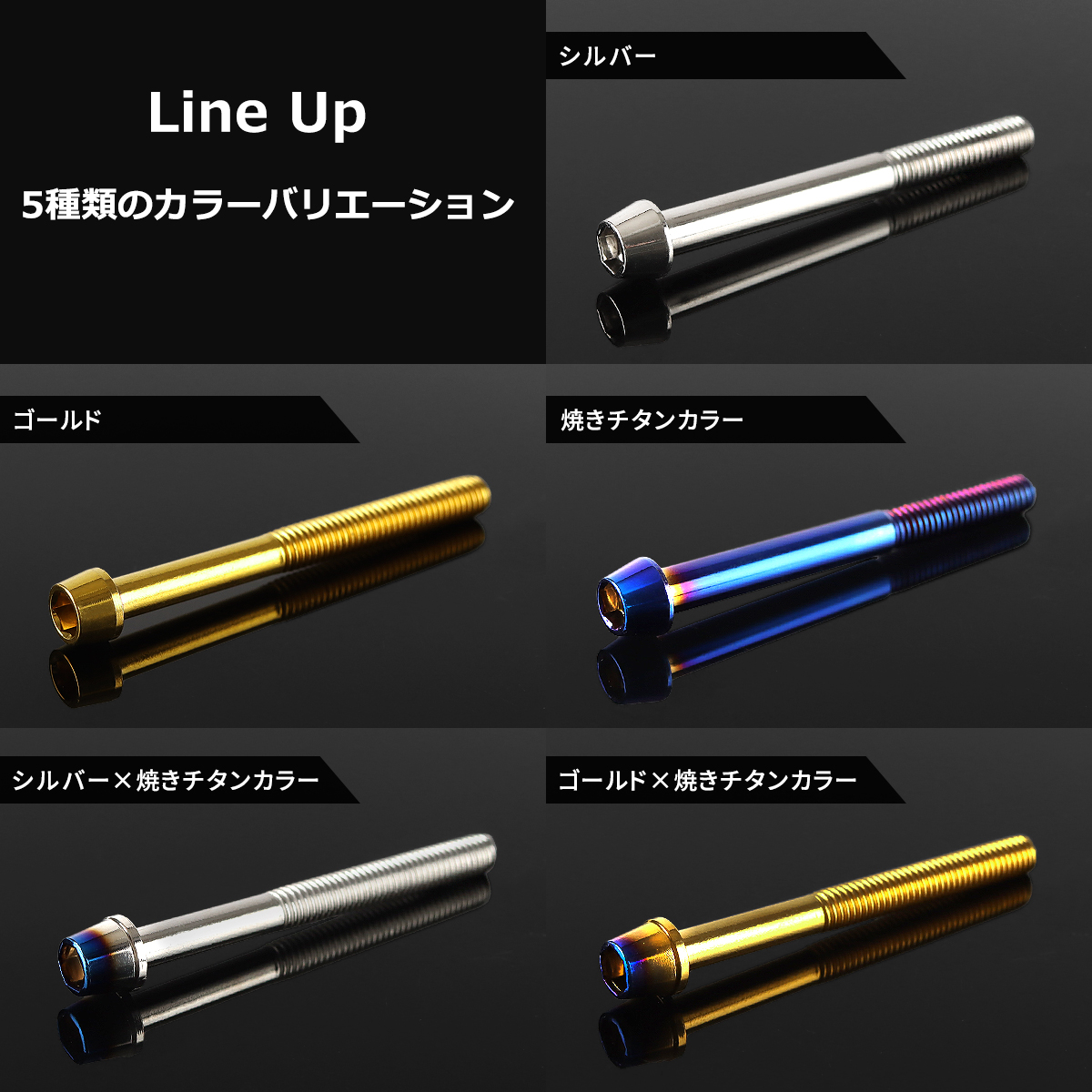 Ninja ZX-6R エンジンカバー クランクケースカバー ボルトセット 36本