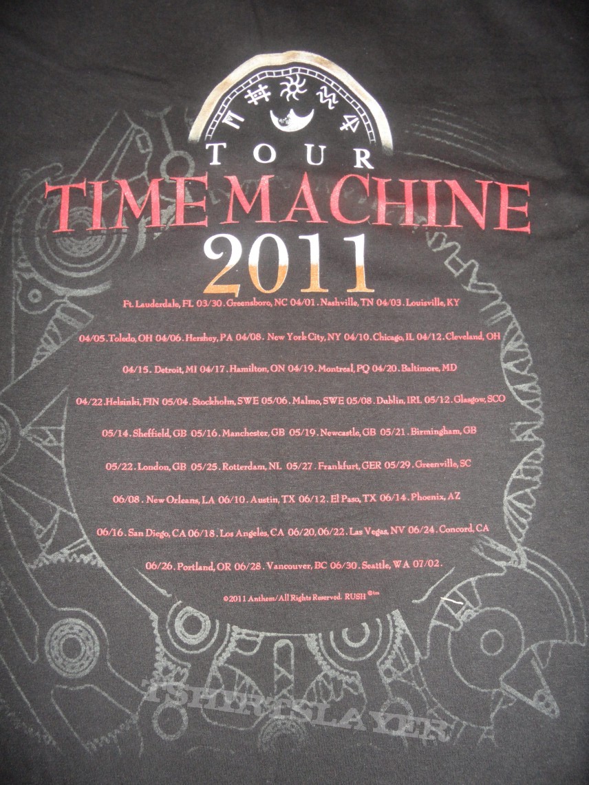 Rush, RUSH - TIME MACHINE TOUR 2011 TShirt or Longsleeve (Badger