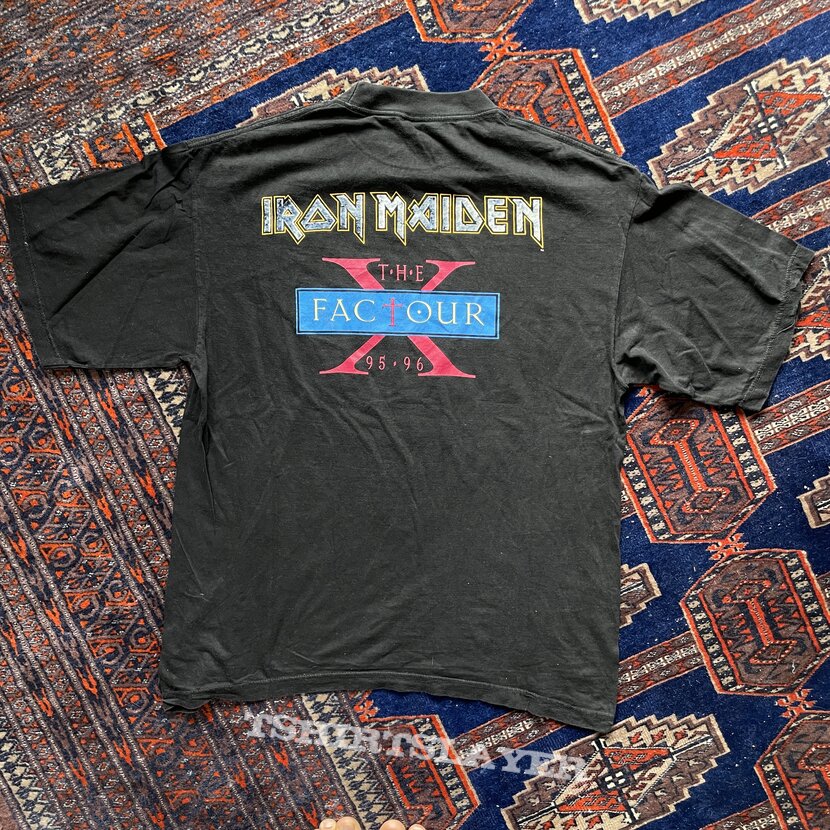 Iron Maiden X factor 95-96 Tour T-shirt | TShirtSlayer TShirt and