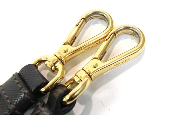 楽天市場】プラダ ショルダーストラップ ダークブラウン ゴールド金具