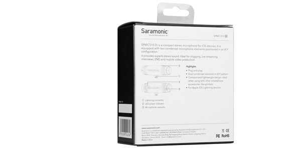 楽天市場】Saramonic（サラモニック） iPhone/iPad用マイク SPMIC510