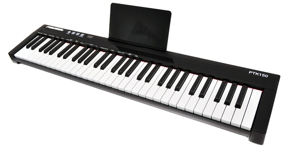 PLAYTECH ポータブルキーボード PTK500 スタンド+ペダルセット