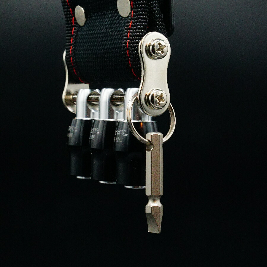 楽天市場】KNICKS (ニックス) 3SE-TSV 赤 / 黒 4号帆布ベルト クイック