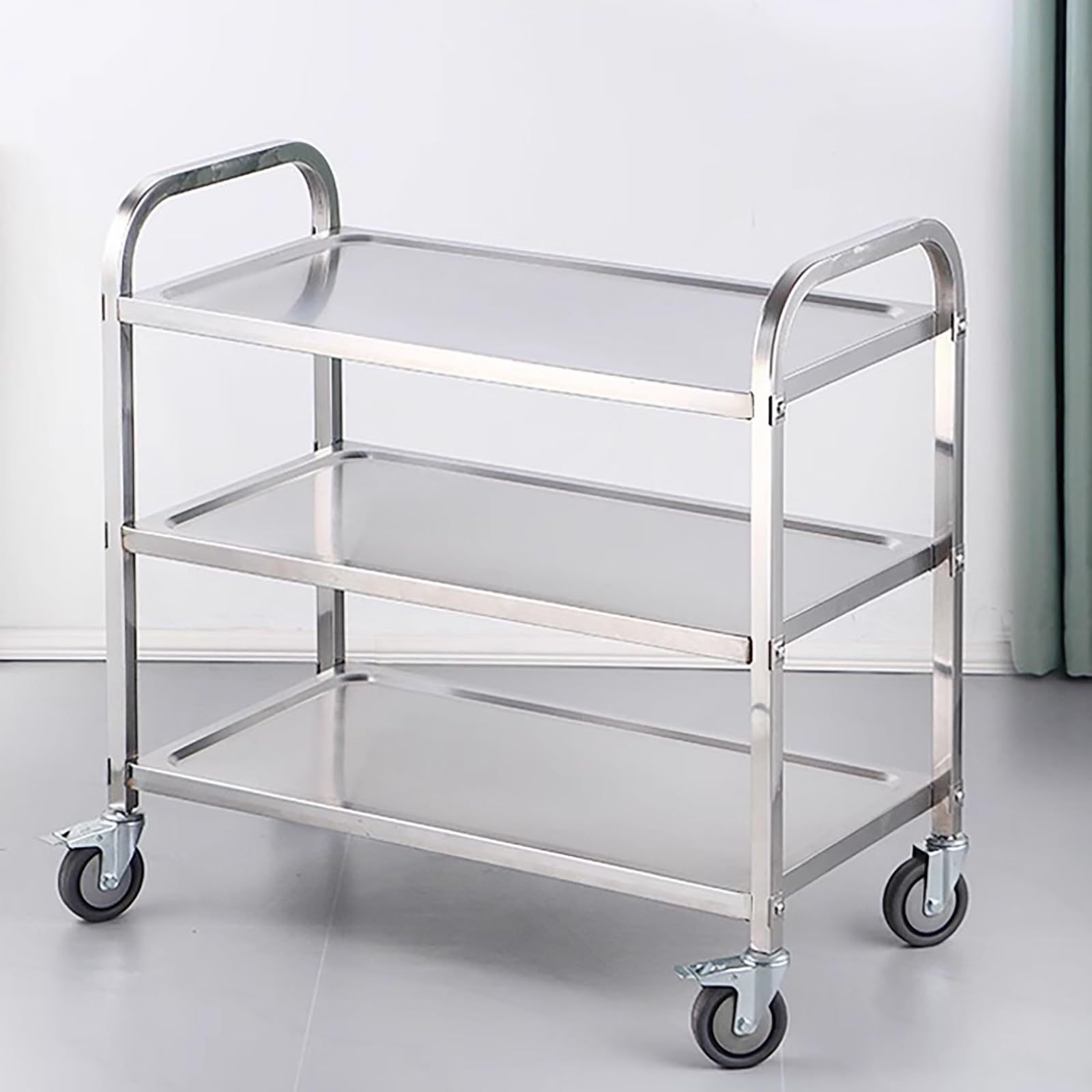 楽天市場】医療用ワゴン 回診車 キャスター付き 実験室ワゴン