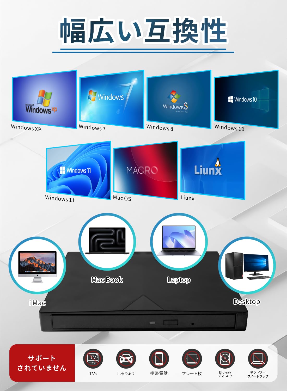 楽天市場】【2025年新登場】ブルーレイドライブ ブルーレイレコーダー