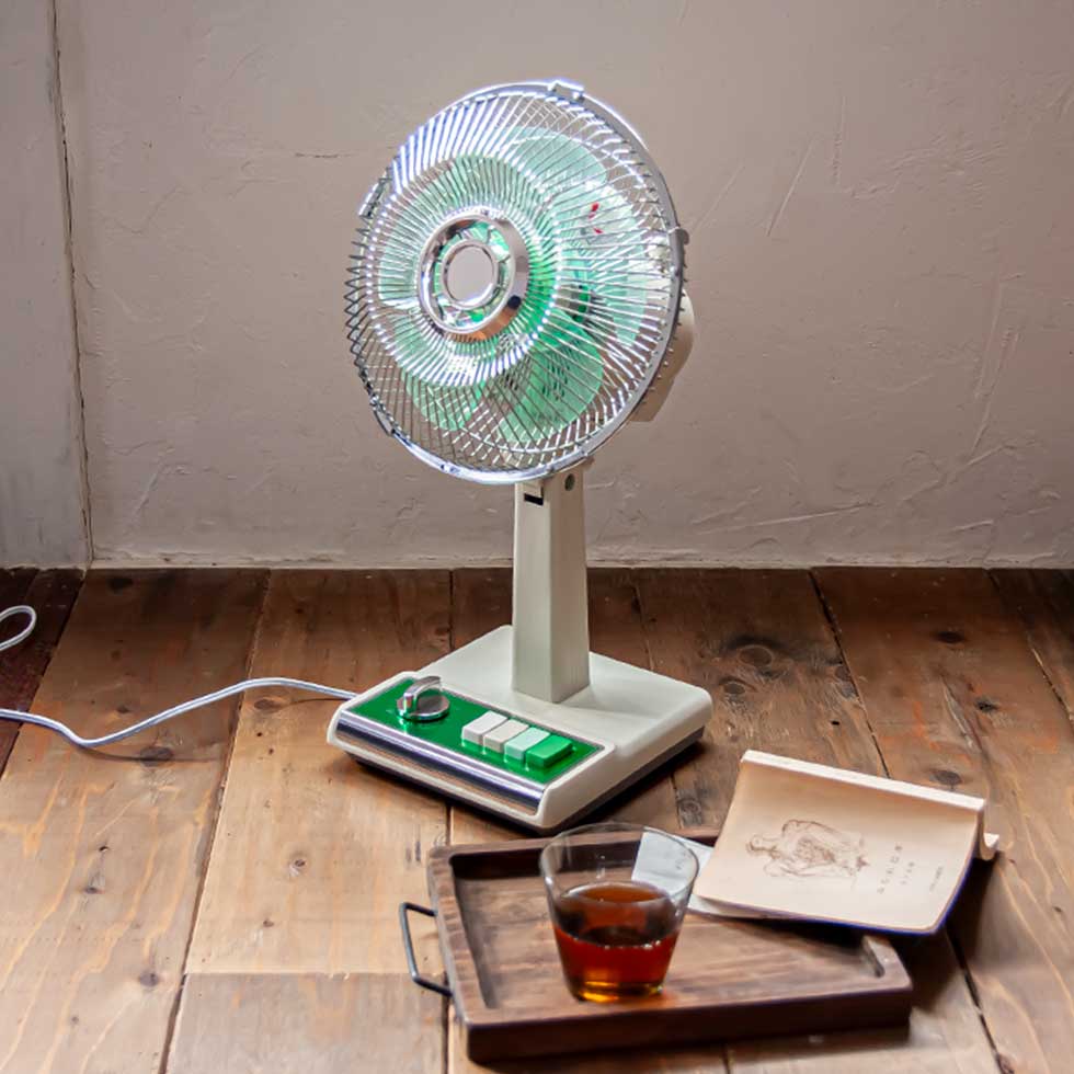 楽天市場】【訳あり・外箱不良】コイズミ レトロ 扇風機 グリーン