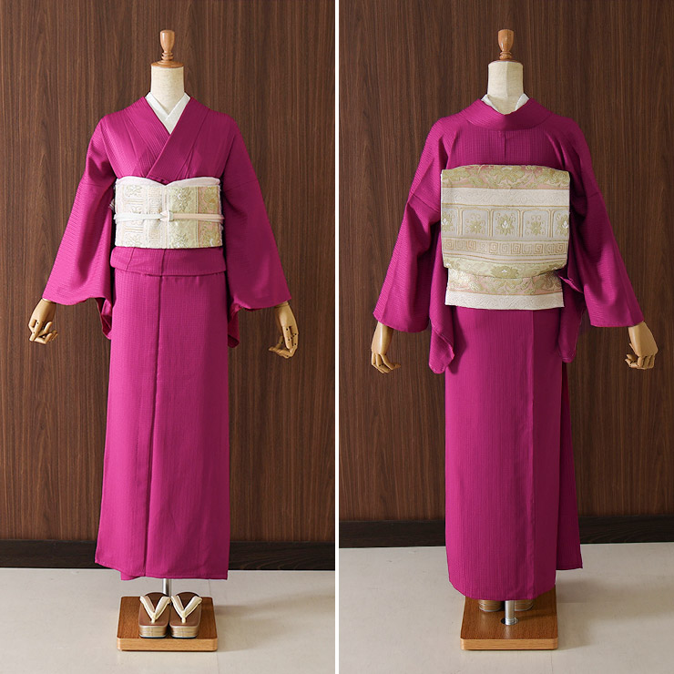 楽天市場】＼2点で3％OFFクーポン／洗える 色無地 単衣 仕立て上がり