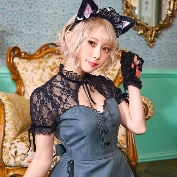 楽天市場】レディアニマル メイド×猫【ハロウィン 黒猫 ネコ キャット