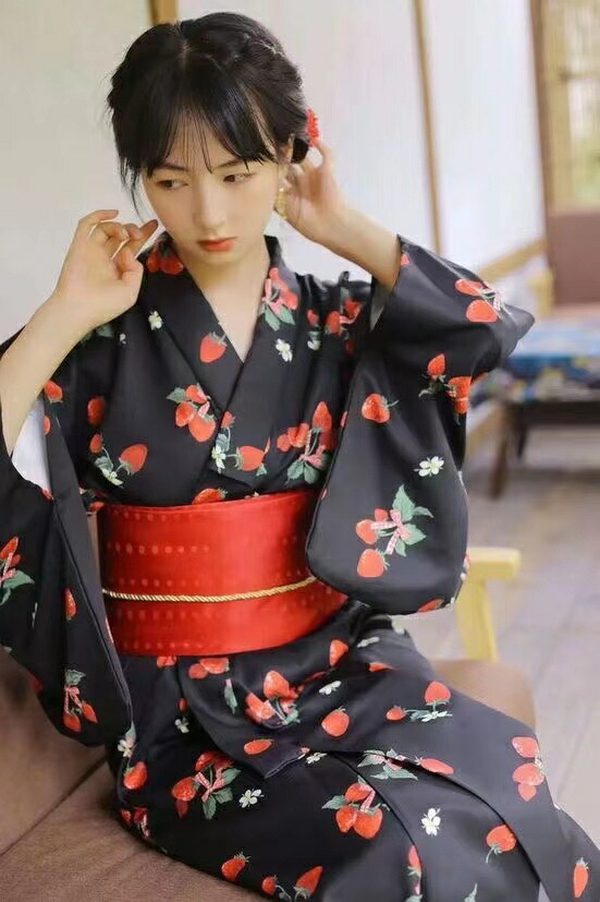 楽天市場】浴衣 苺 浴衣 いちご レディース 浴衣 セット 大きサイズ