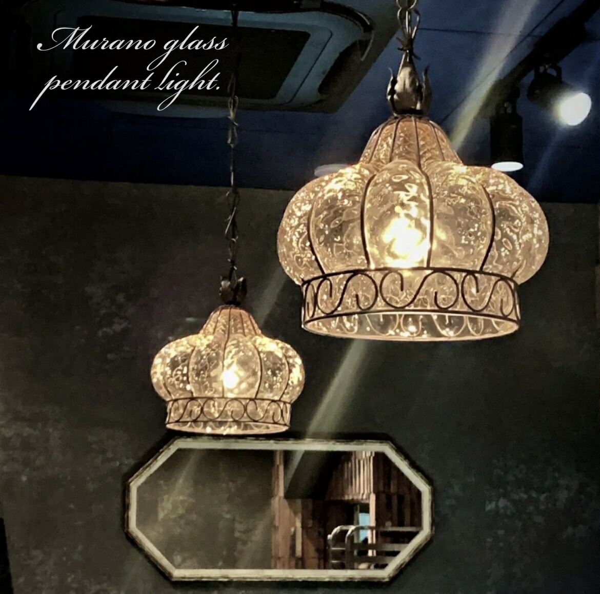 楽天市場】ムラノガラス Murano glass ペンダントランプ : Maison de