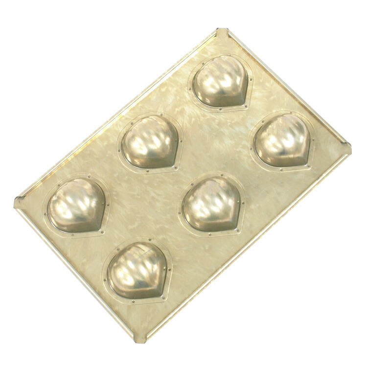 楽天市場】千代田金属 シリコン 加工 栗 マロンケーキ 型 天板 6個付