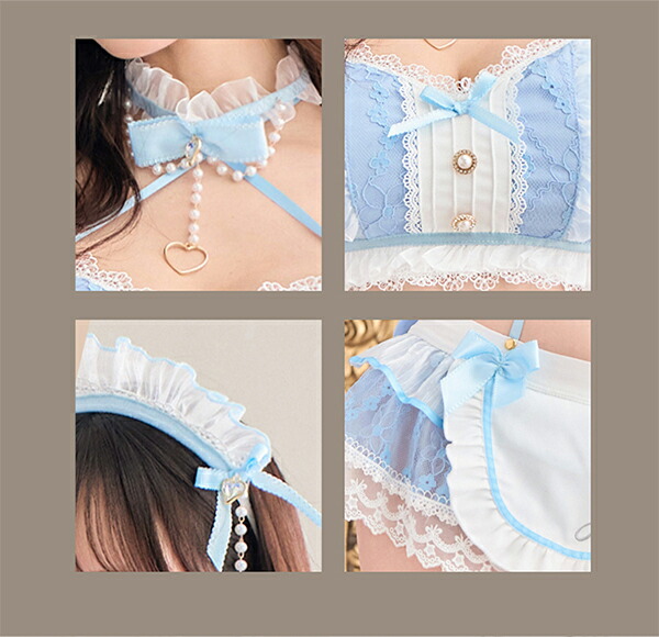 楽天市場】[正規品]【即納】コスプレ シフォン メイド コス