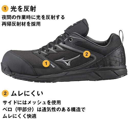楽天市場】安全靴 ミズノ MIZUNO オールマイティ VS 新商品 新作 紐靴