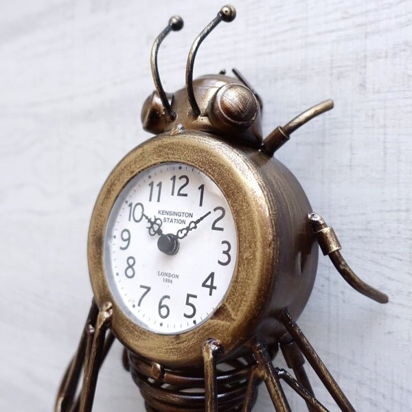 楽天市場】掛け時計 おしゃれ 壁掛け ハチ 蜂 アンティーク ゴールド