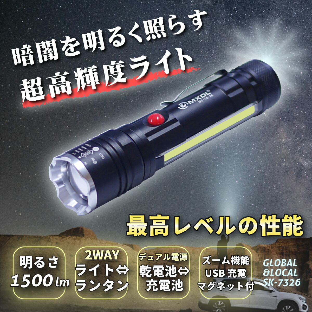 楽天市場】＼ 驚愕の明るさ ／ 最強1500lm☆ポイント7倍【CREE XML-T6