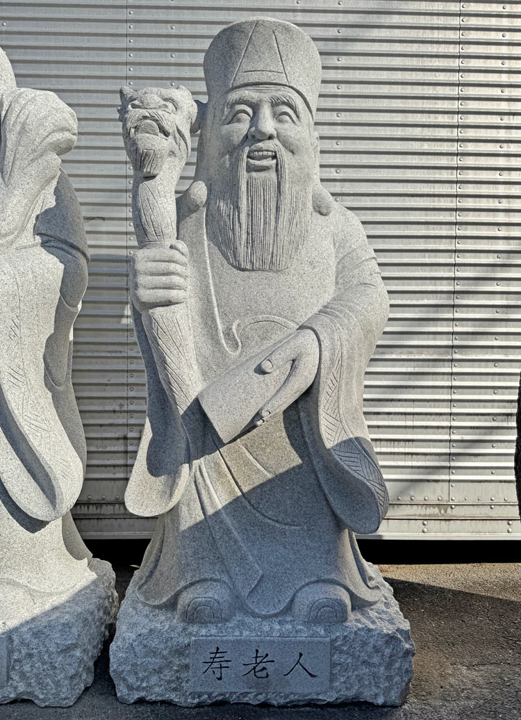 楽天市場】御影石彫刻 七福神 石像 高さ約1m70cm～約1m80cm 石仏 仏像