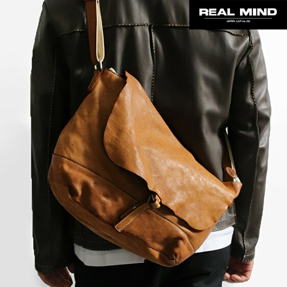 楽天市場】馬革 ショルダーバッグ 日本製 メンズ レディース REALMIND