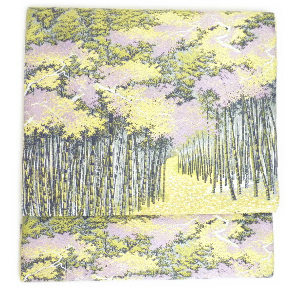 楽天市場】正絹全通袋帯 山喜織物〔紹巴萬葉〕581 : 丸屋呉服店