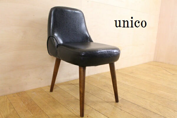 楽天市場】unicoウニコ RICKリック ダイニングチェア ブラック 男前