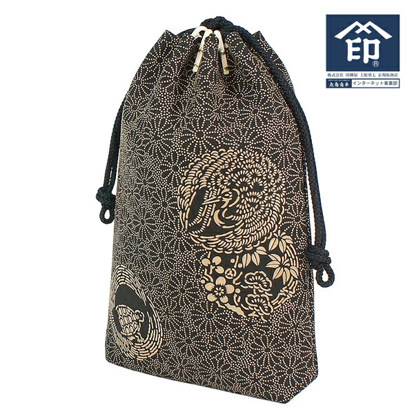 楽天市場】印伝 【甲州印伝 印傳屋 上原勇七】合切袋 巾着 【特別発注