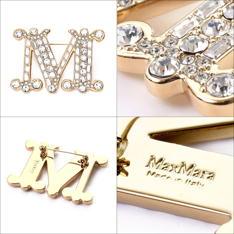 楽天市場】MAX MARA マックスマーラ [バス] クリスタル ブローチ
