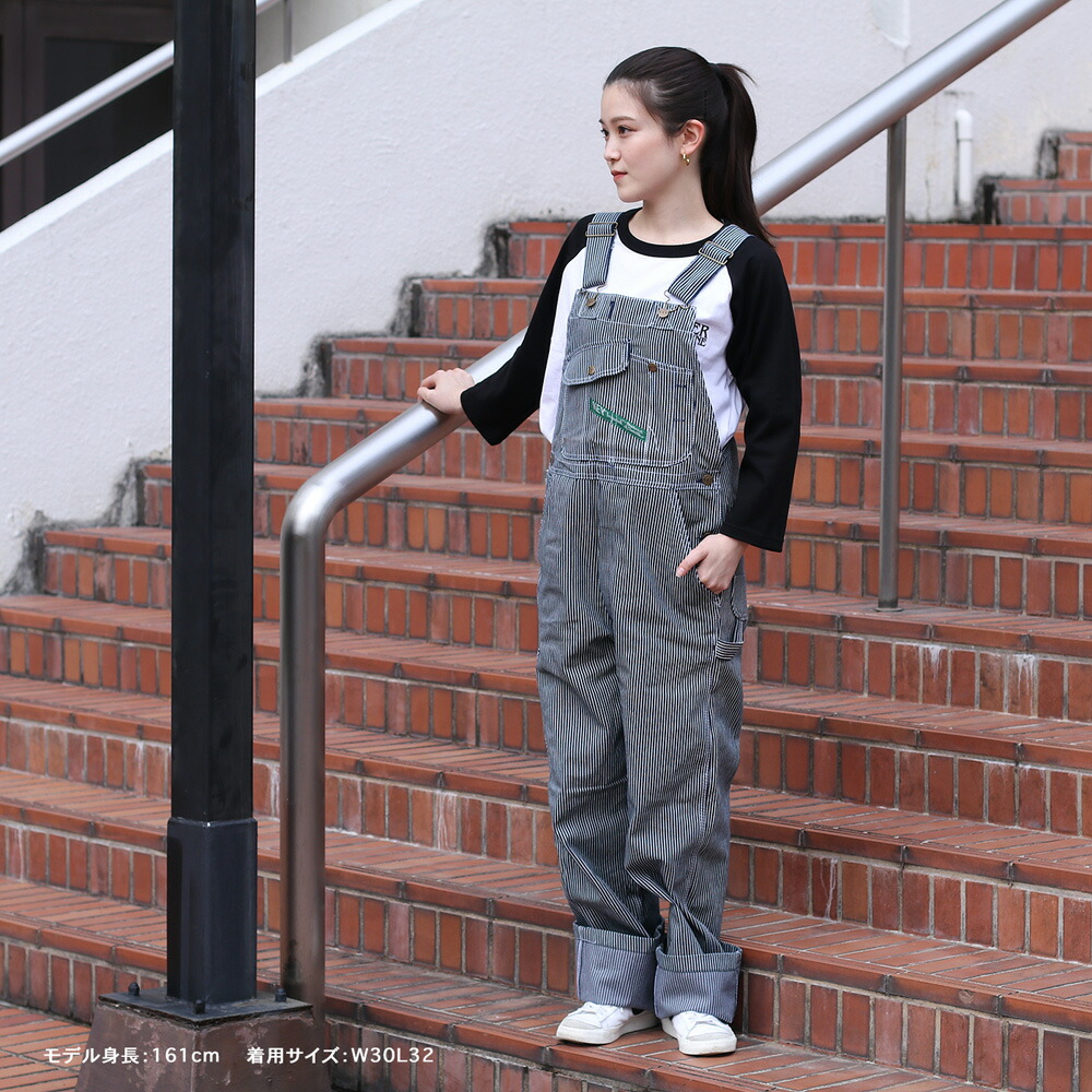 楽天市場】裾上げ無料 KEY INDUSTRIES,INC. ヒッコリー オーバーオール