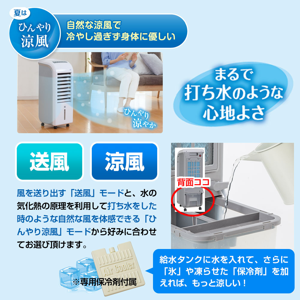 楽天市場】冷風扇 暖房＆加湿＆マイナスイオン機能搭載 温冷風扇