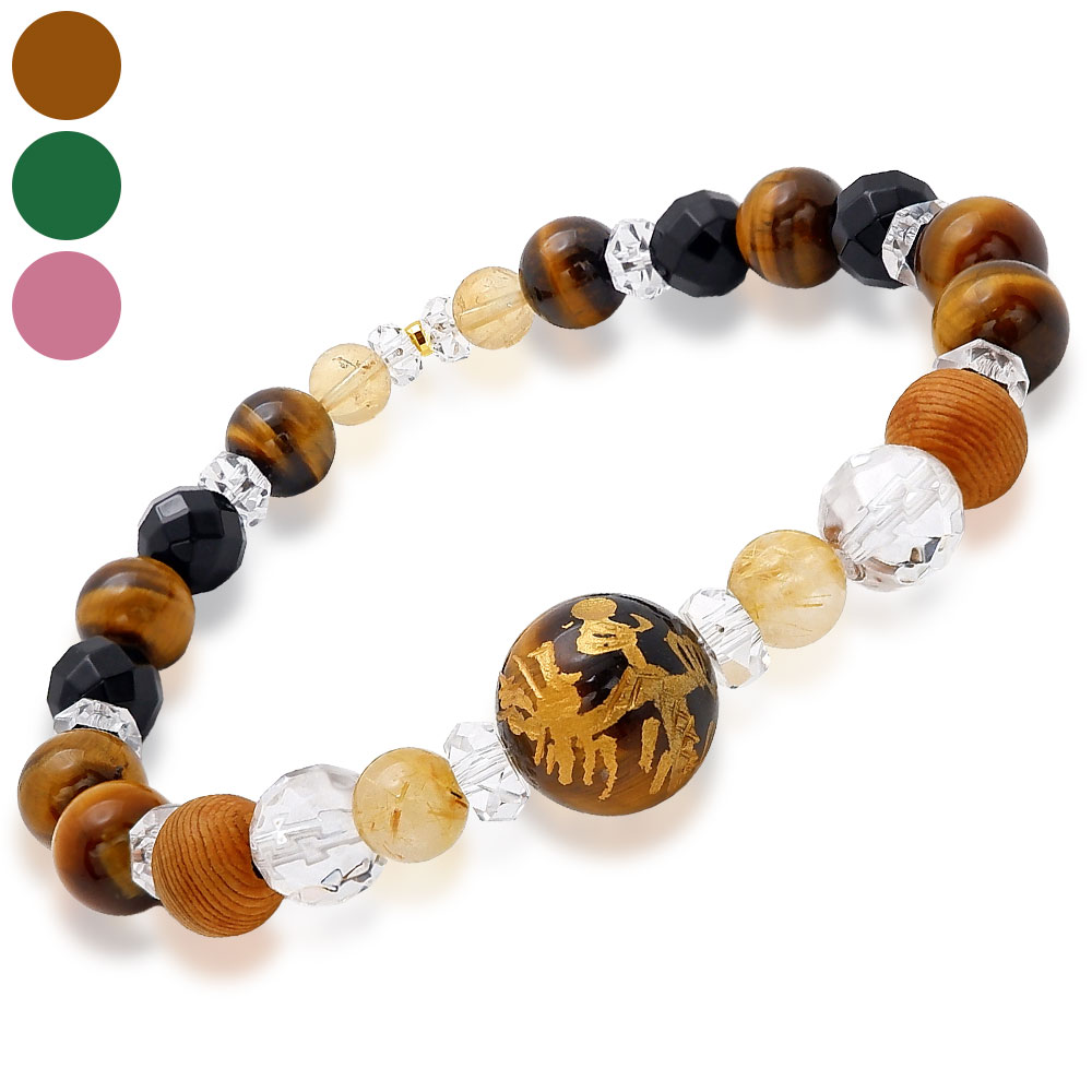 楽天市場】ブレスレット パワーストーン 屋久杉 18金 開運 天然石 水晶