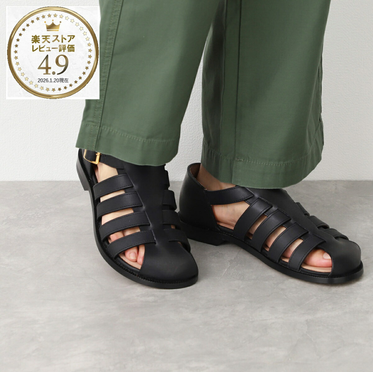 楽天市場】ロエベ LOEWE サンダル グルカサンダル ブラック レディース