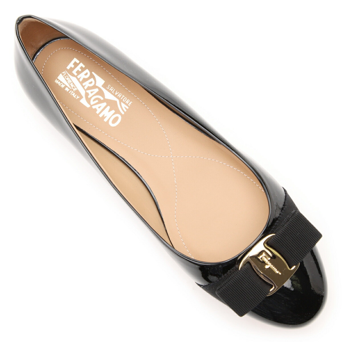 楽天市場】フェラガモ FERRAGAMO バレエシューズ フラットシューズ