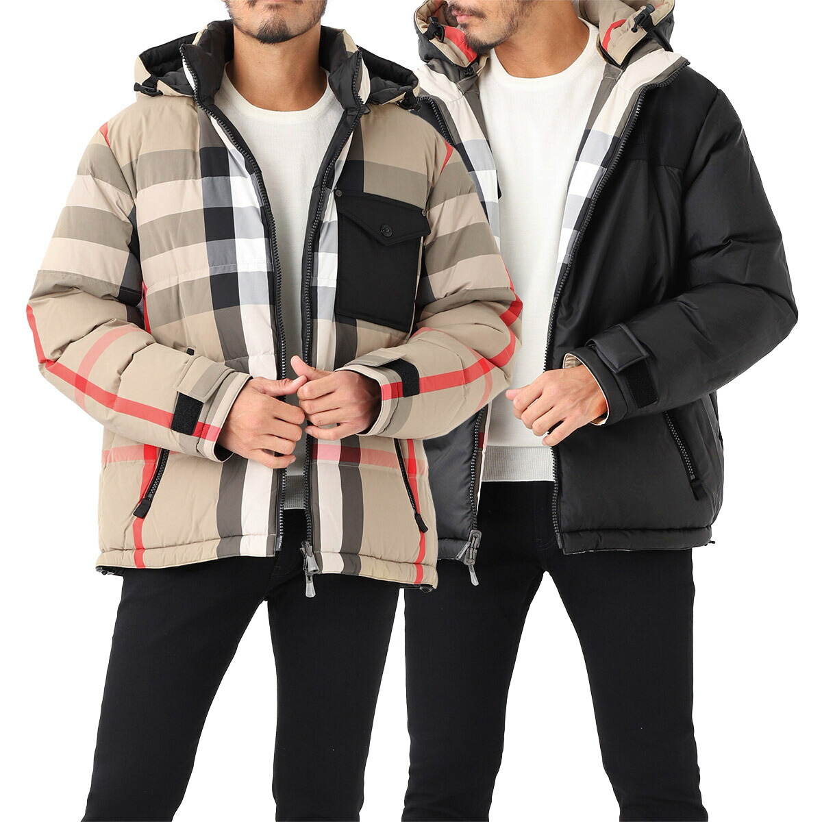 楽天市場】バーバリー BURBERRY リバーシブル ダウンジャケット