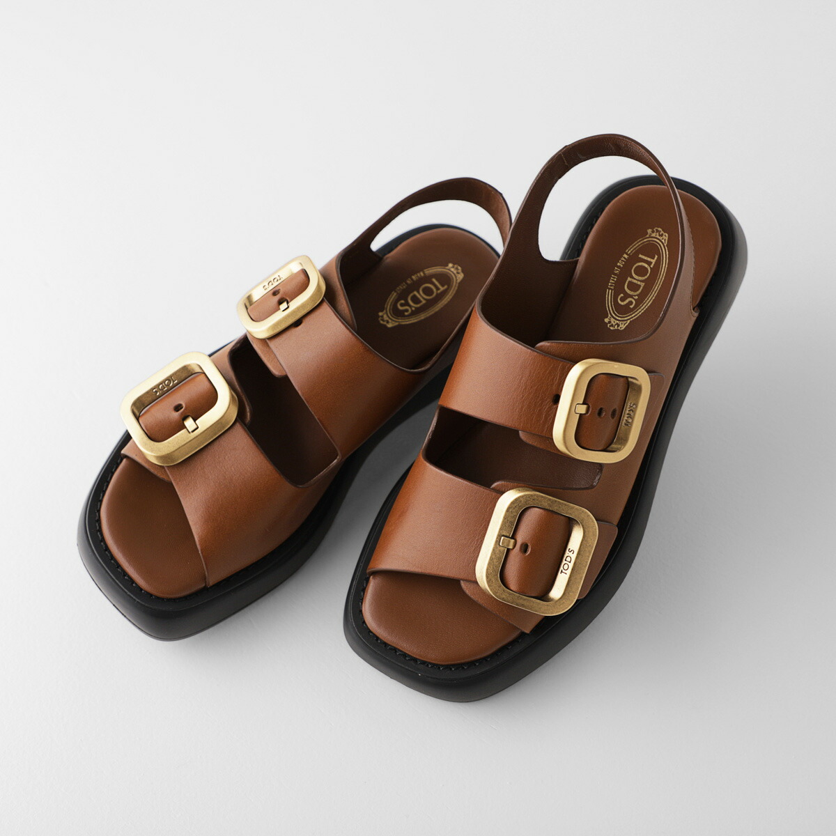 楽天市場】トッズ TODS サンダル ブラウン レディース