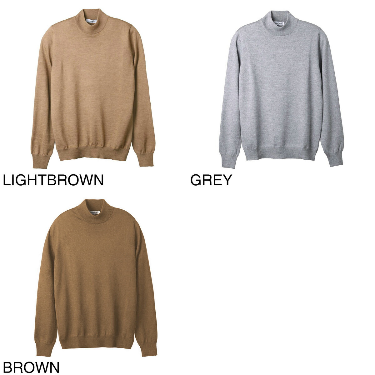 楽天市場】グランサッソ Gran Sasso モックネック ニット メンズ