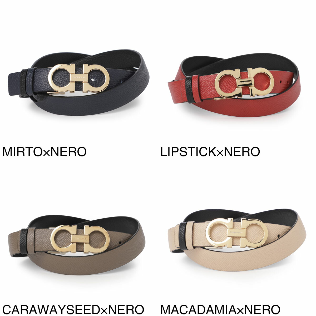 楽天市場】フェラガモ FERRAGAMO リバーシブル ベルト レディース