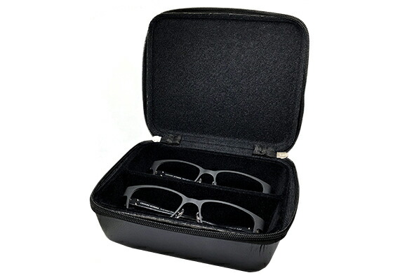 楽天市場】2本収納 複数 サカエケース T-2 EVA OPT-BOX-2L 1-BK メガネ